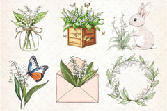Lily Of The Valley Spring Clipart Bundle 2 - CraftNest - Digital Crafting and Art