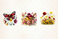 Burgundy Spring Clipart Bundle 2 - CraftNest - Digital Crafting and Art