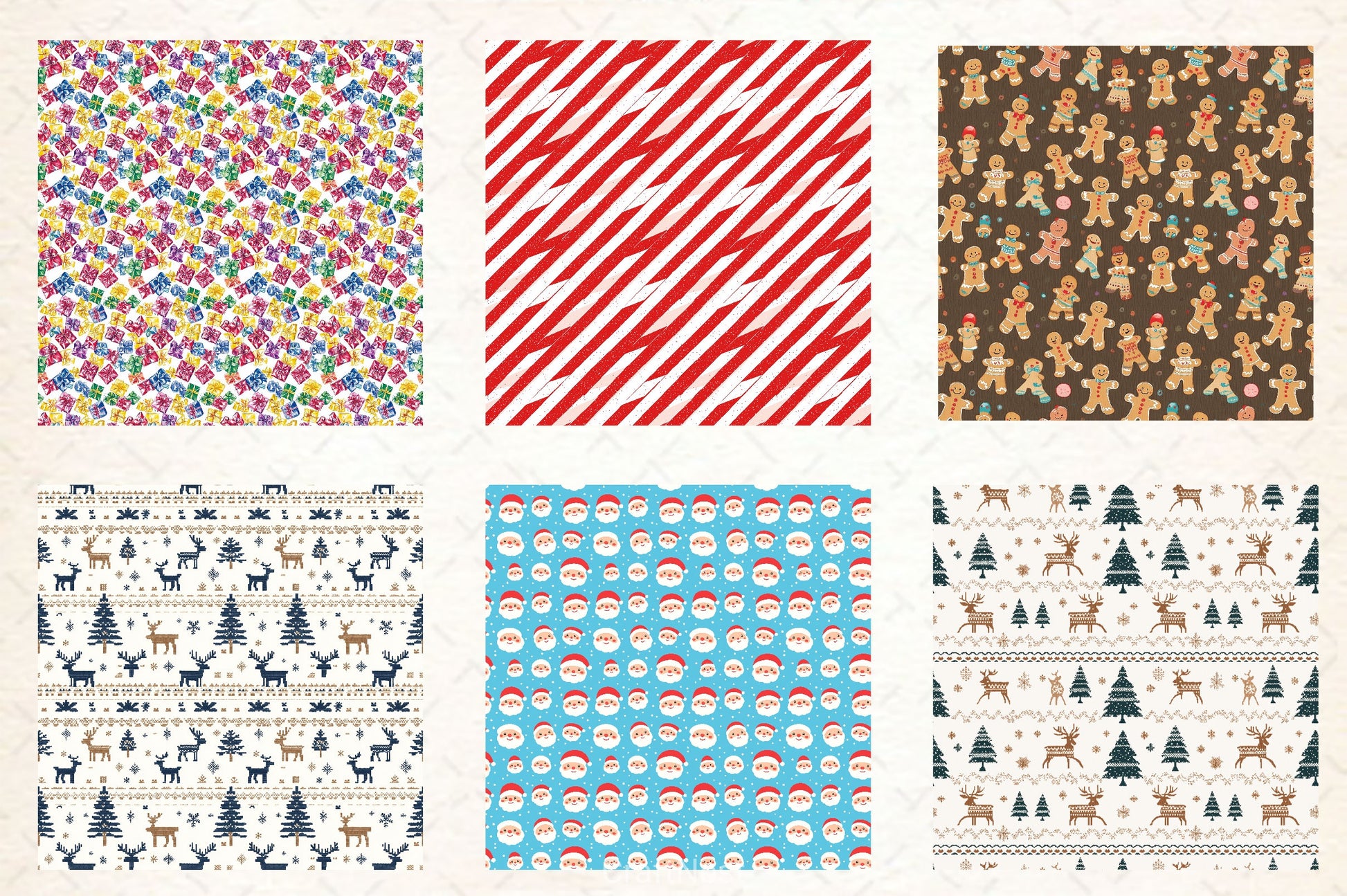 Christmas Digital Paper - CraftNest - Digital Crafting and Art