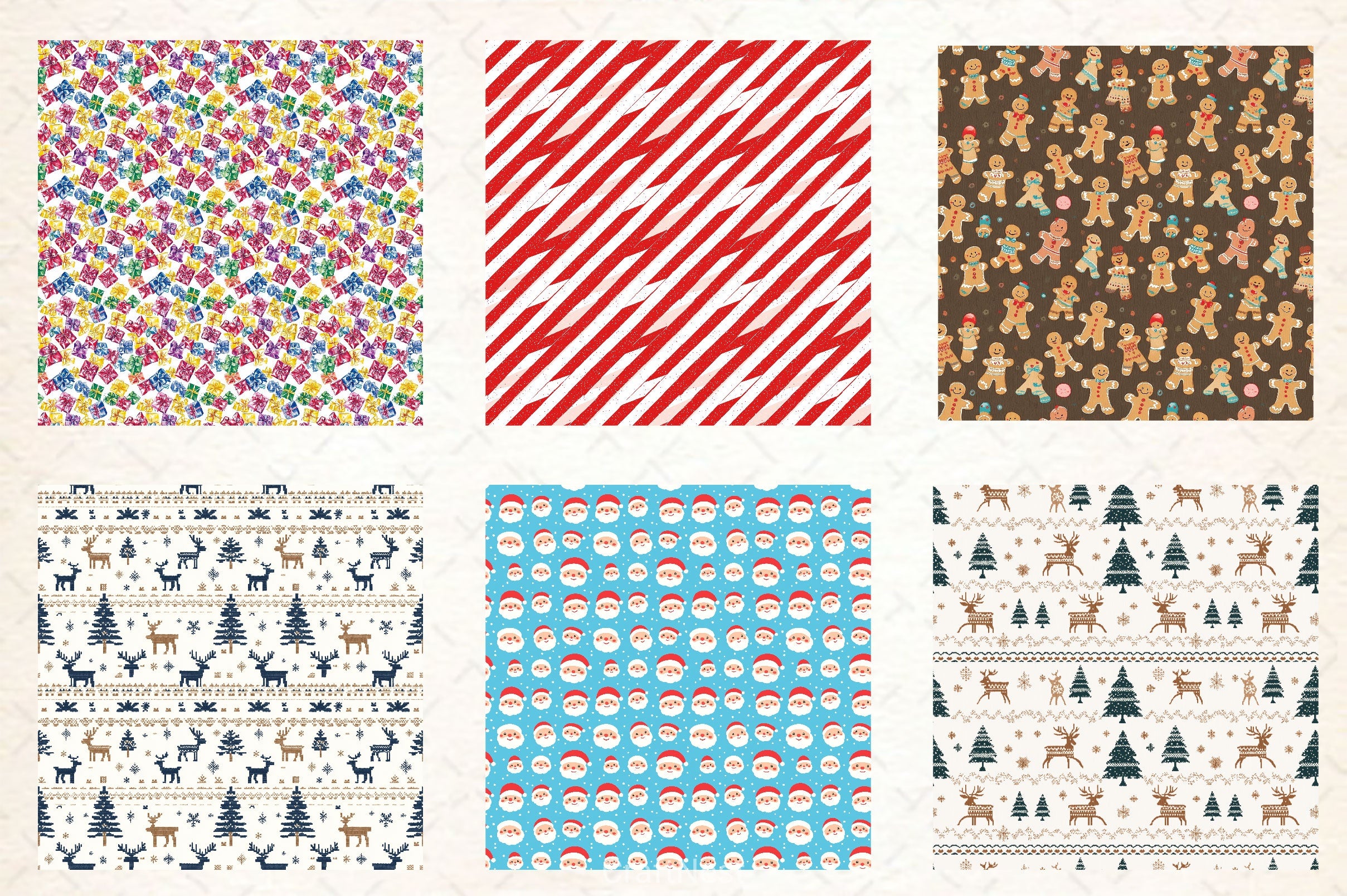 Christmas Digital Paper - CraftNest - Digital Crafting and Art