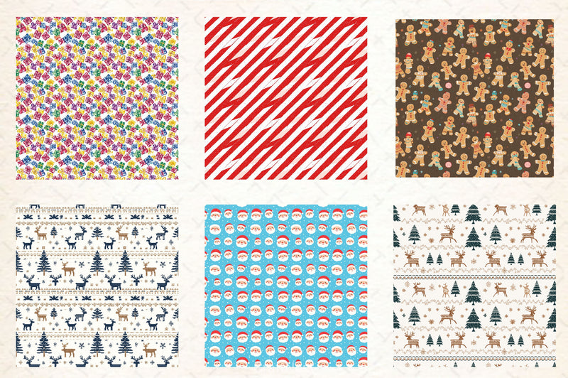 Christmas Digital Paper - CraftNest - Digital Crafting and Art