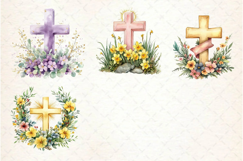 Easter Crosses Clipart Bundle - CraftNest - Digital Crafting and Art