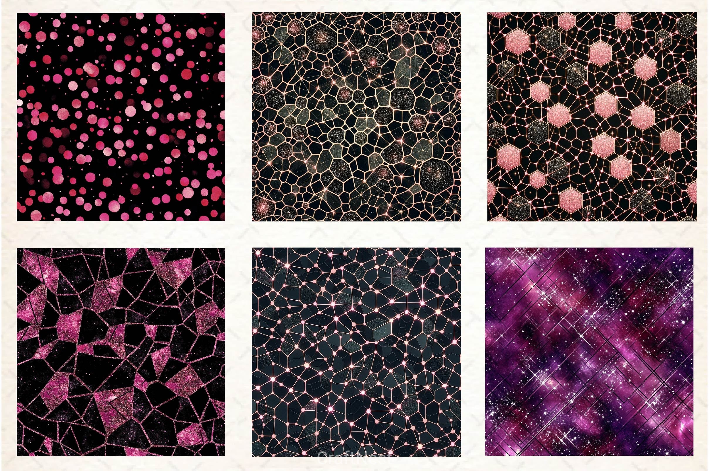 Pink Safari Digital Paper - CraftNest - Digital Crafting and Art