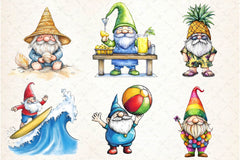 Summer Gnome Clipart Bundle 2 - CraftNest - Digital Crafting and Art