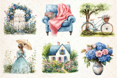 Cozy Romantic Spring Clipart Bundle12 - CraftNest - Digital Crafting and Art