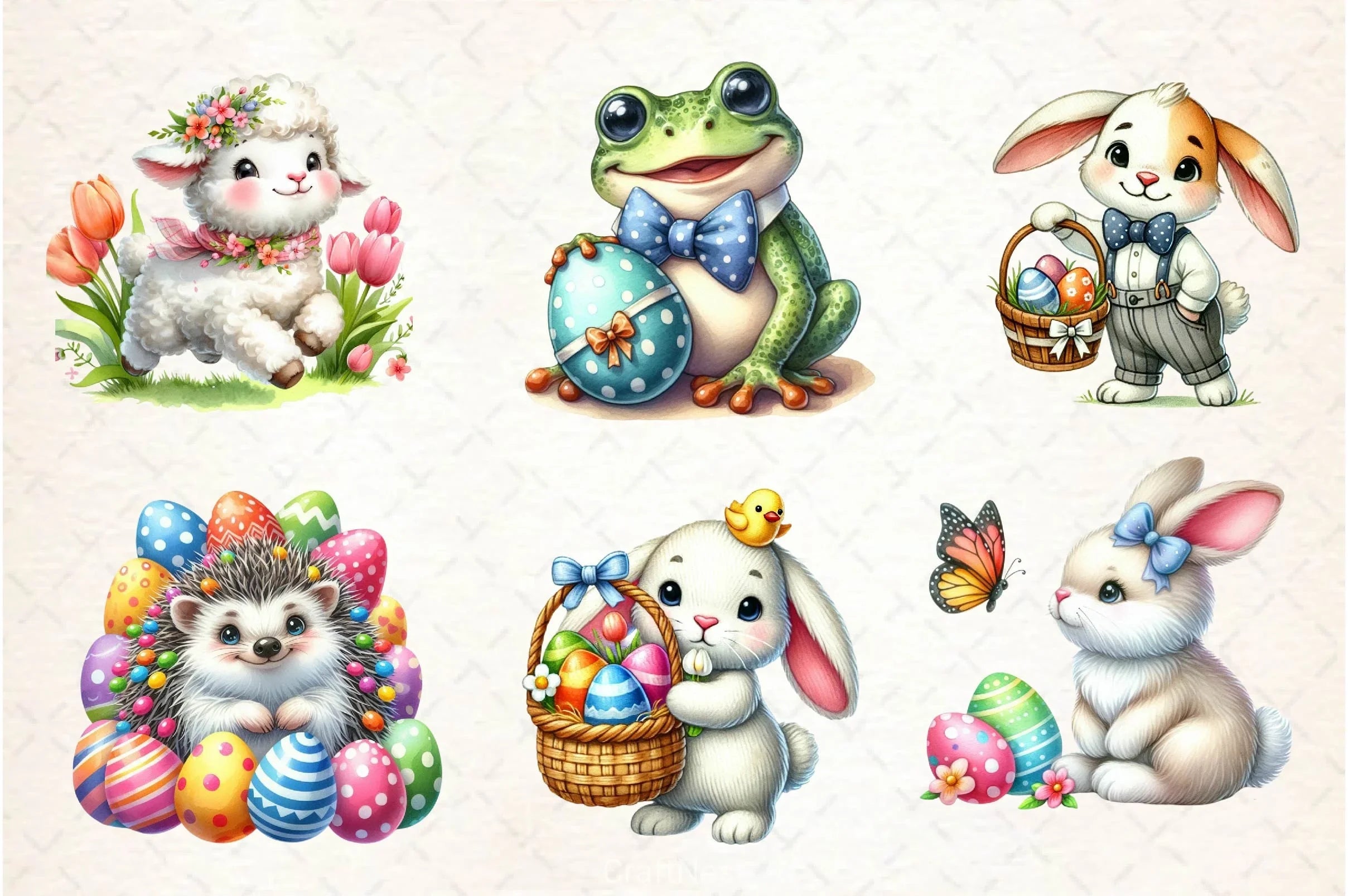 Easter Animals Clipart Bundle 2 - CraftNest - Digital Crafting and Art
