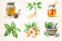 Natural Remedies Clipart Bundle 3 - CraftNest - Digital Crafting and Art