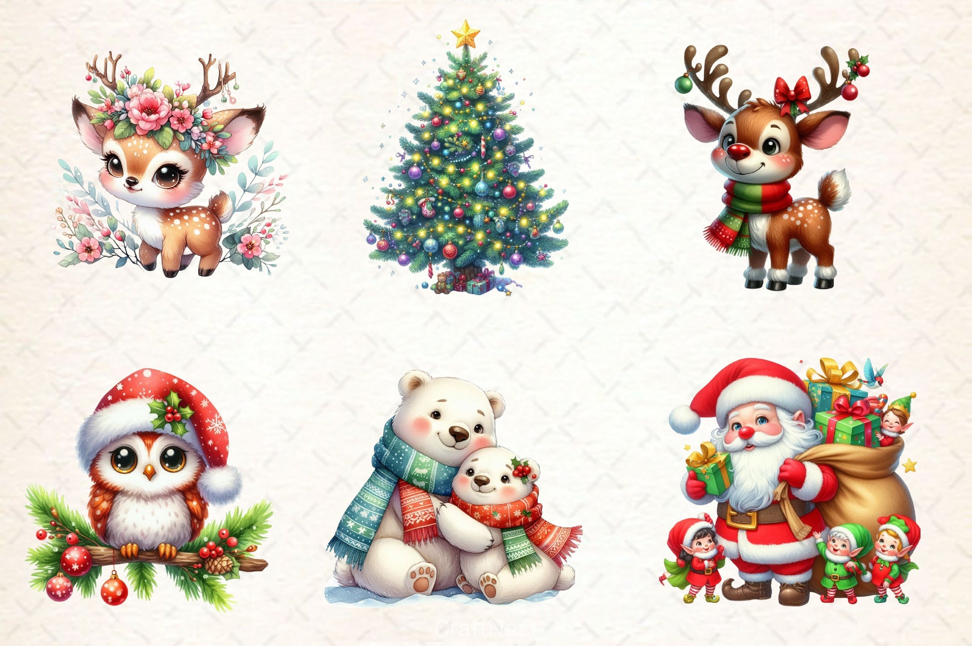 Winter Holiday Clipart Bundle 3 - CraftNest - Digital Crafting and Art