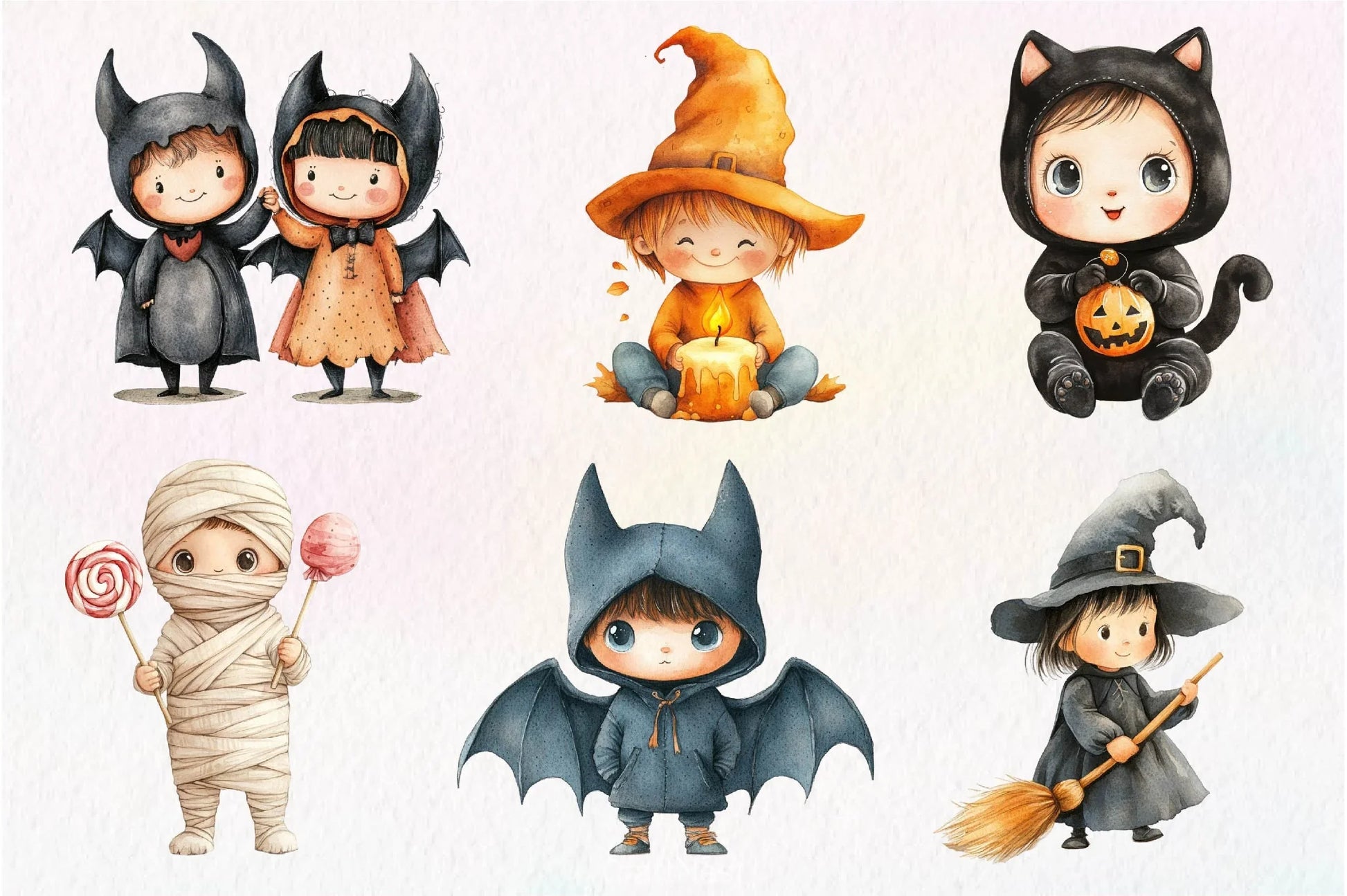 Kid Halloween Clipart Bundle - CraftNest - Digital Crafting and Art