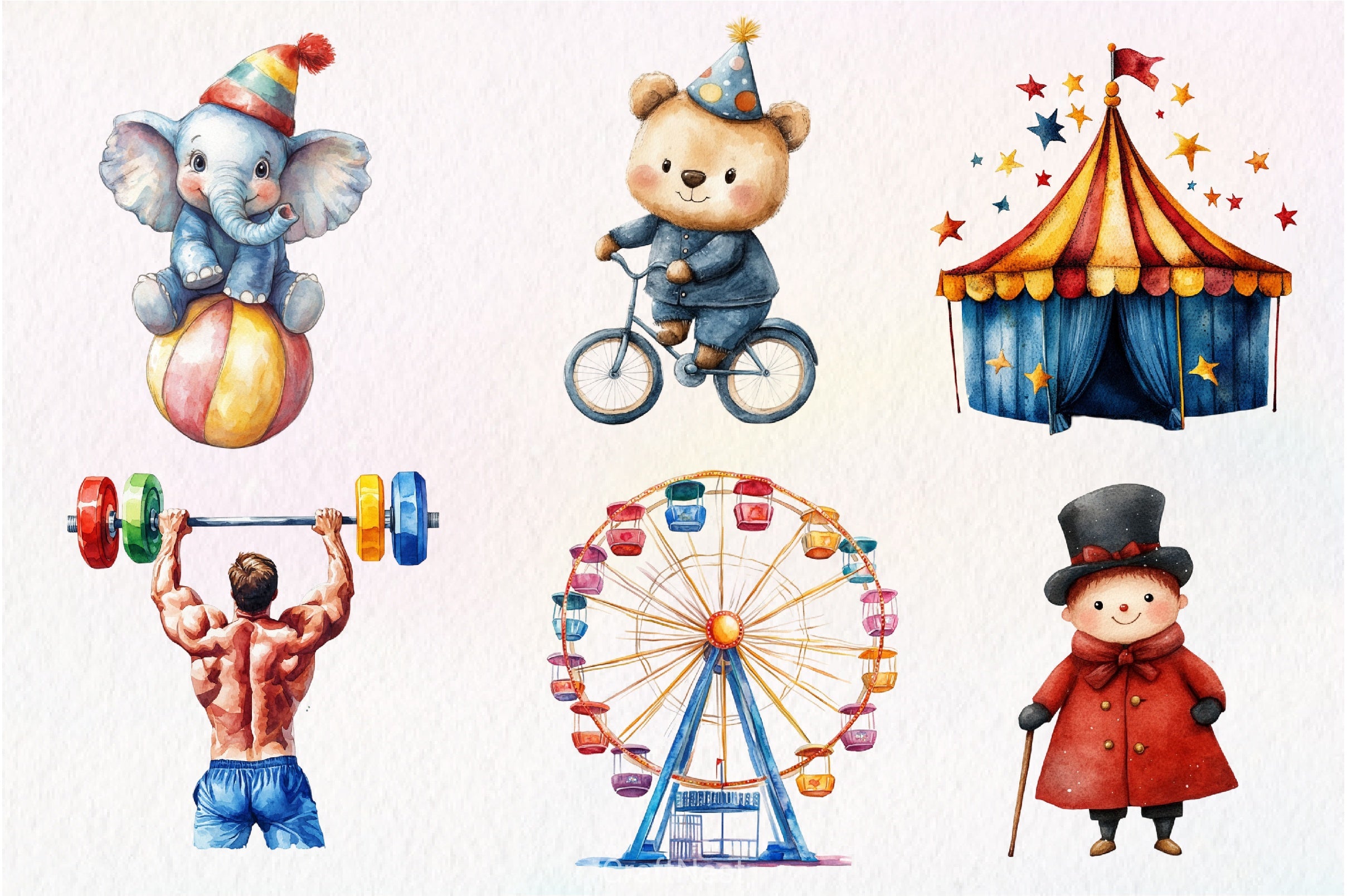 Circus Clipart Bundle - CraftNest - Digital Crafting and Art