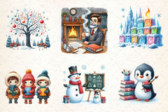 Cozy Winter Educational Clipart Bundle 2 - CraftNest - Digital Crafting and Art