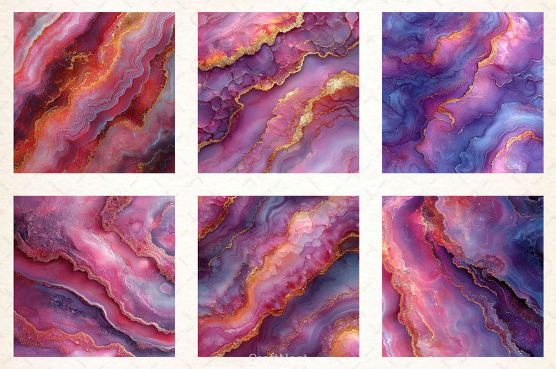 Pink Glitter Ink Digital Paper - CraftNest - Digital Crafting and Art