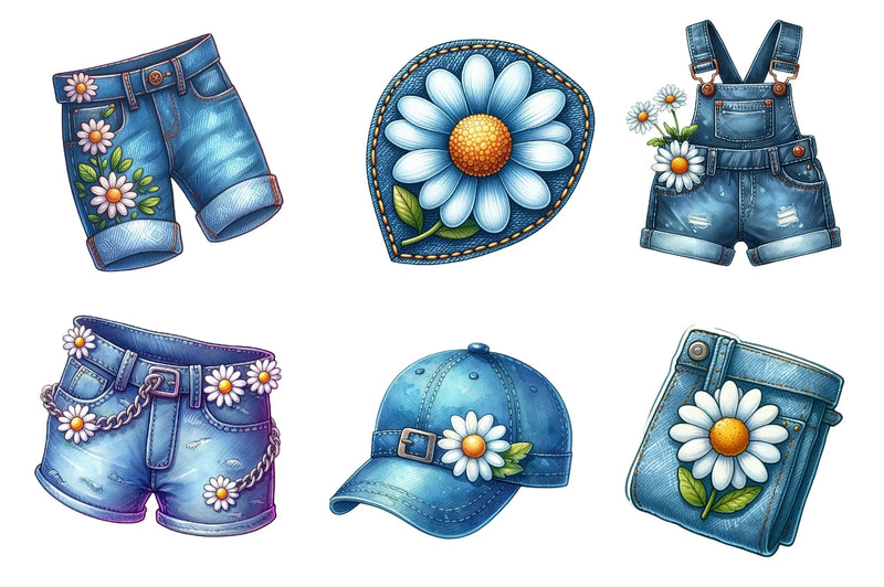 Summer Daisy Clipart Bundle - CraftNest - Digital Crafting and Art