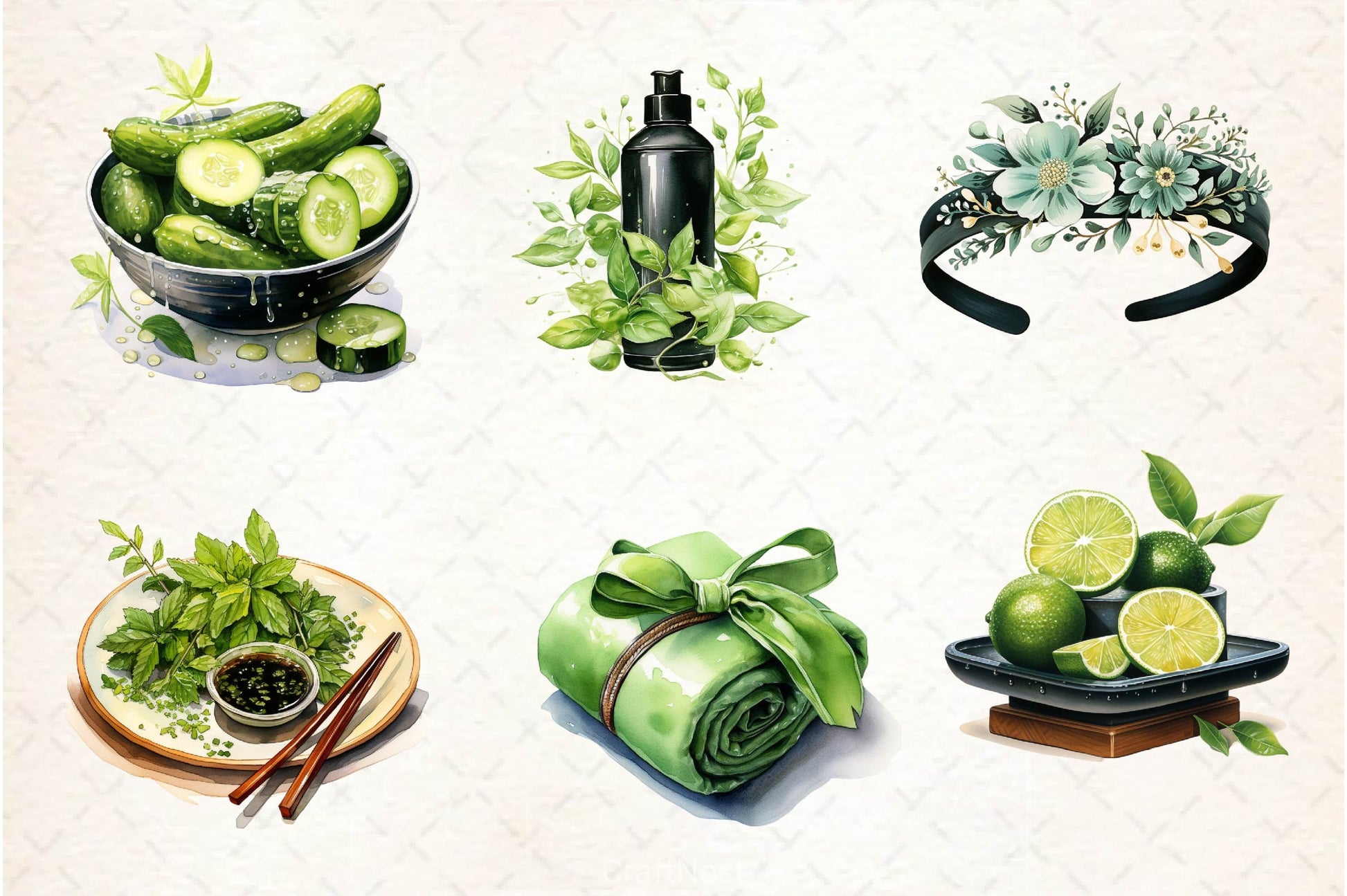 Spring Spa Day Clipart Bundle 2 - CraftNest - Digital Crafting and Art