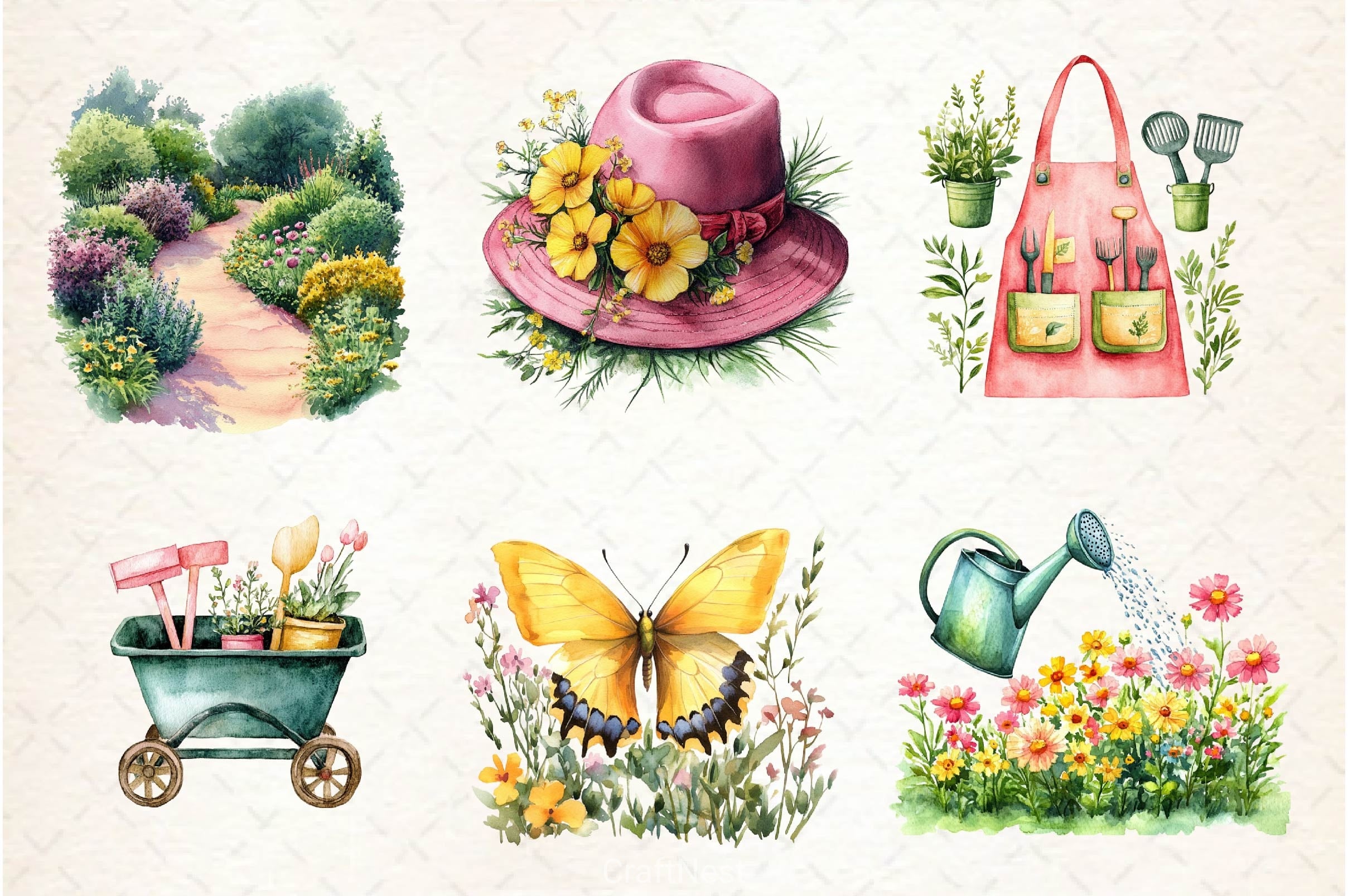 Love Gardening Clipart Bundle - CraftNest - Digital Crafting and Art