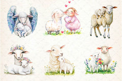 Lamb Ewe Love Clipart Bundle 2 - CraftNest - Digital Crafting and Art