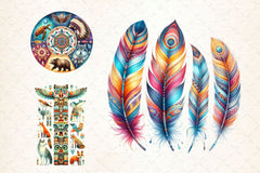 Native American Heritage Clipart Bundle 2 - CraftNest - Digital Crafting and Art