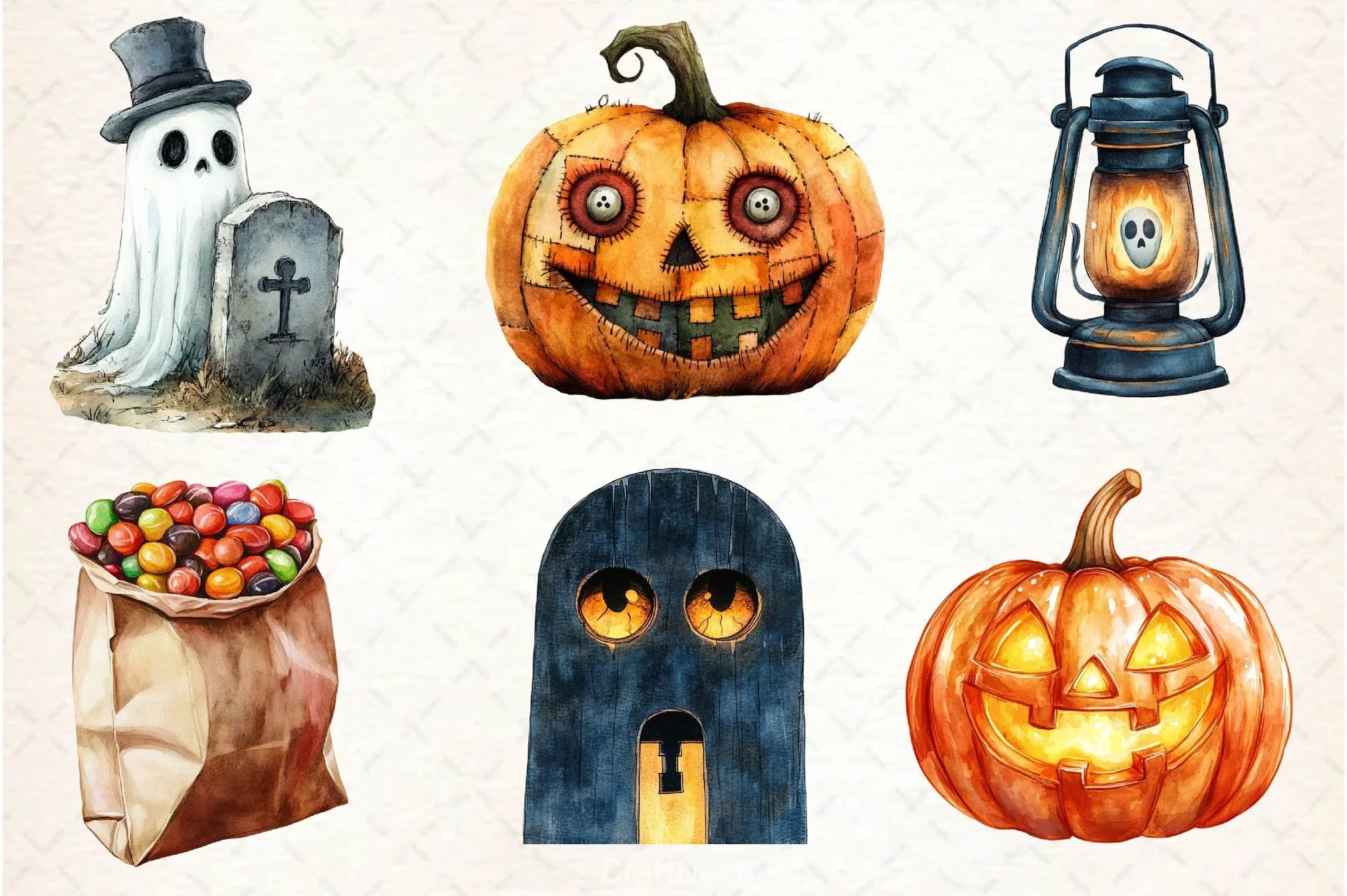 Vintage Halloween Clipart Bundle 2 - CraftNest - Digital Crafting and Art