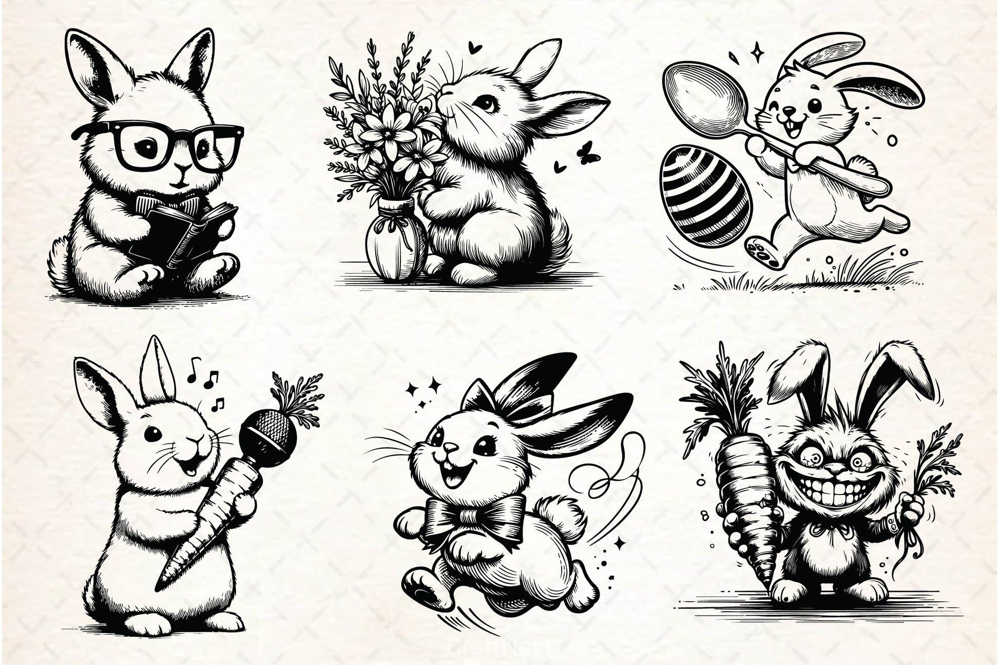 Easter Bunny SVG Bundle - CraftNest - Digital Crafting and Art