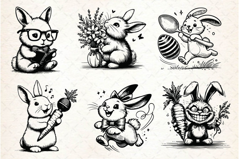 Easter Bunny SVG Bundle - CraftNest - Digital Crafting and Art