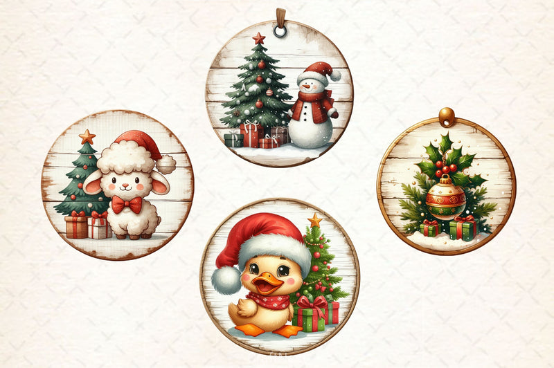 Vintage Christmas Ornaments Clipart Bundle 2 - CraftNest - Digital Crafting and Art