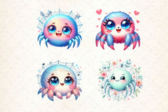 Kawaii Spider Clipart Bundle 2 - CraftNest - Digital Crafting and Art