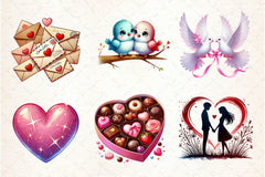 Pink Valentines Day Clipart Bundle - CraftNest - Digital Crafting and Art