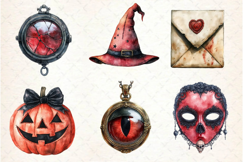Vintage Halloween Clipart Bundle 6 - CraftNest - Digital Crafting and Art