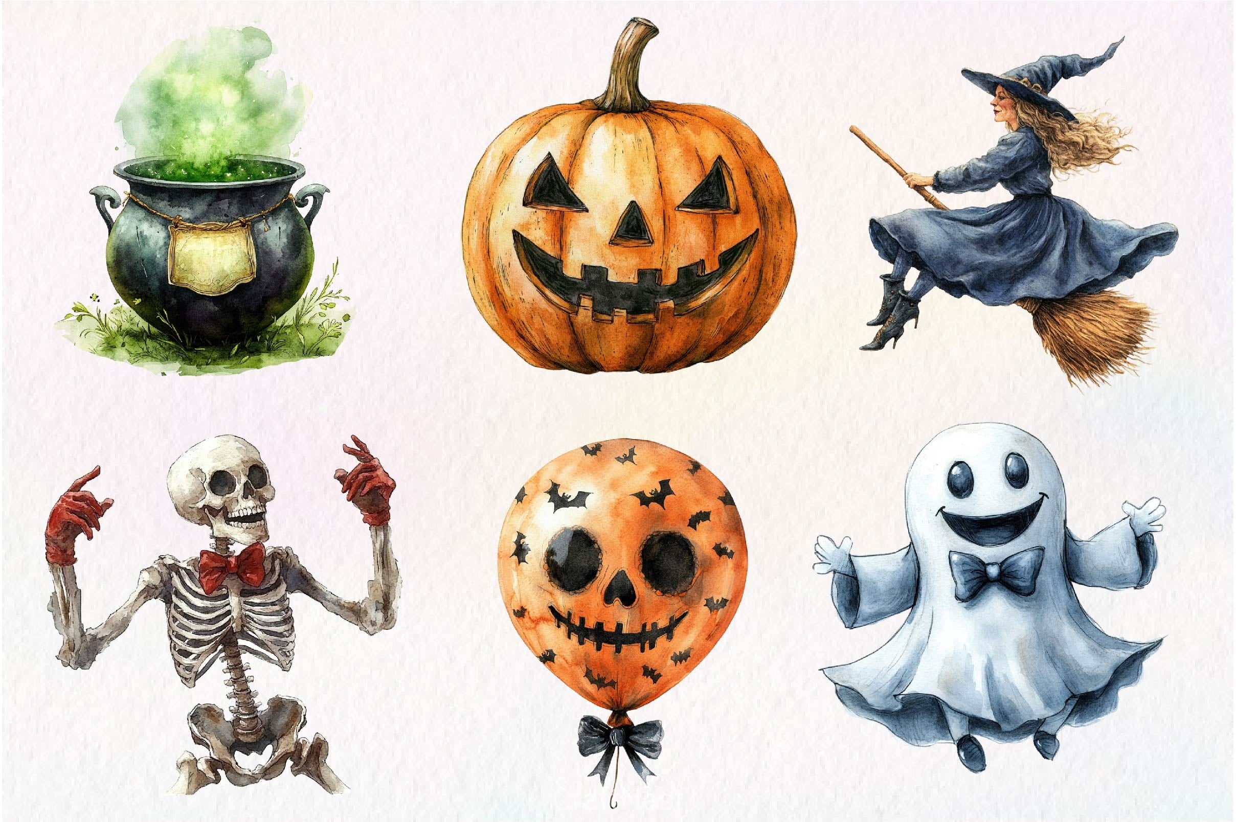 Vintage Halloween Diecuts Clipart Bundle - CraftNest - Digital Crafting and Art