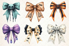 Halloween Coquette Bow Clipart Bundle 4 - CraftNest - Digital Crafting and Art