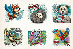 Pop Art Animals Clipart Bundle - CraftNest - Digital Crafting and Art