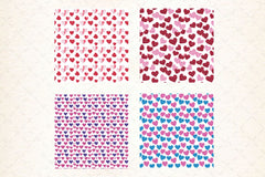 Valentines Day Heart Seamless Pattern Digital Paper - CraftNest - Digital Crafting and Art