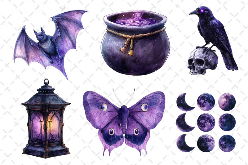 Witchy Vibe Clipart Bundle - CraftNest - Digital Crafting and Art