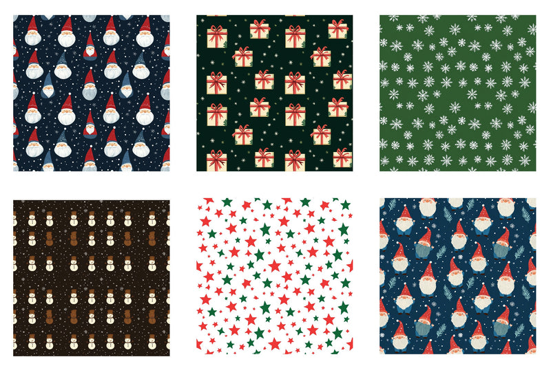 Merry Christmas Digital Papers Clipart Bundle - CraftNest - Digital Crafting and Art