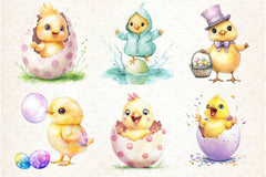 Quirky Easter Chick Clipart Bundle - CraftNest - Digital Crafting and Art