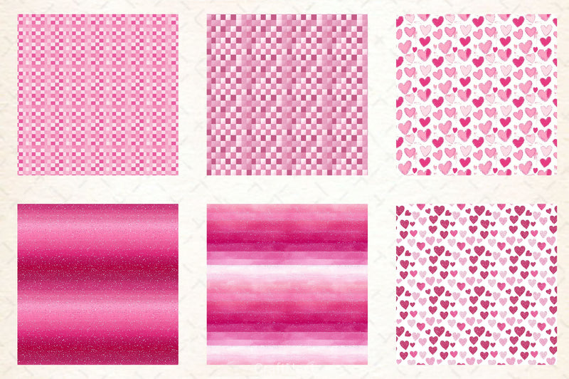Valentines Day Seamless Pattern Digital Paper - CraftNest - Digital Crafting and Art