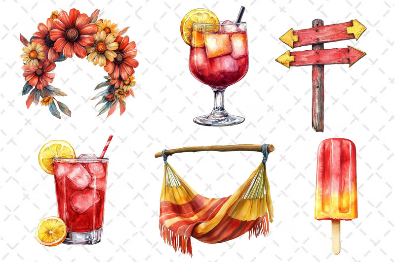 Summer Clipart Bundle 11 - CraftNest - Digital Crafting and Art