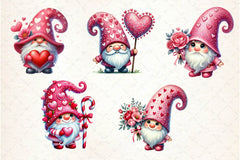 Valentine Gnome Clipart Bundle 5 - CraftNest - Digital Crafting and Art