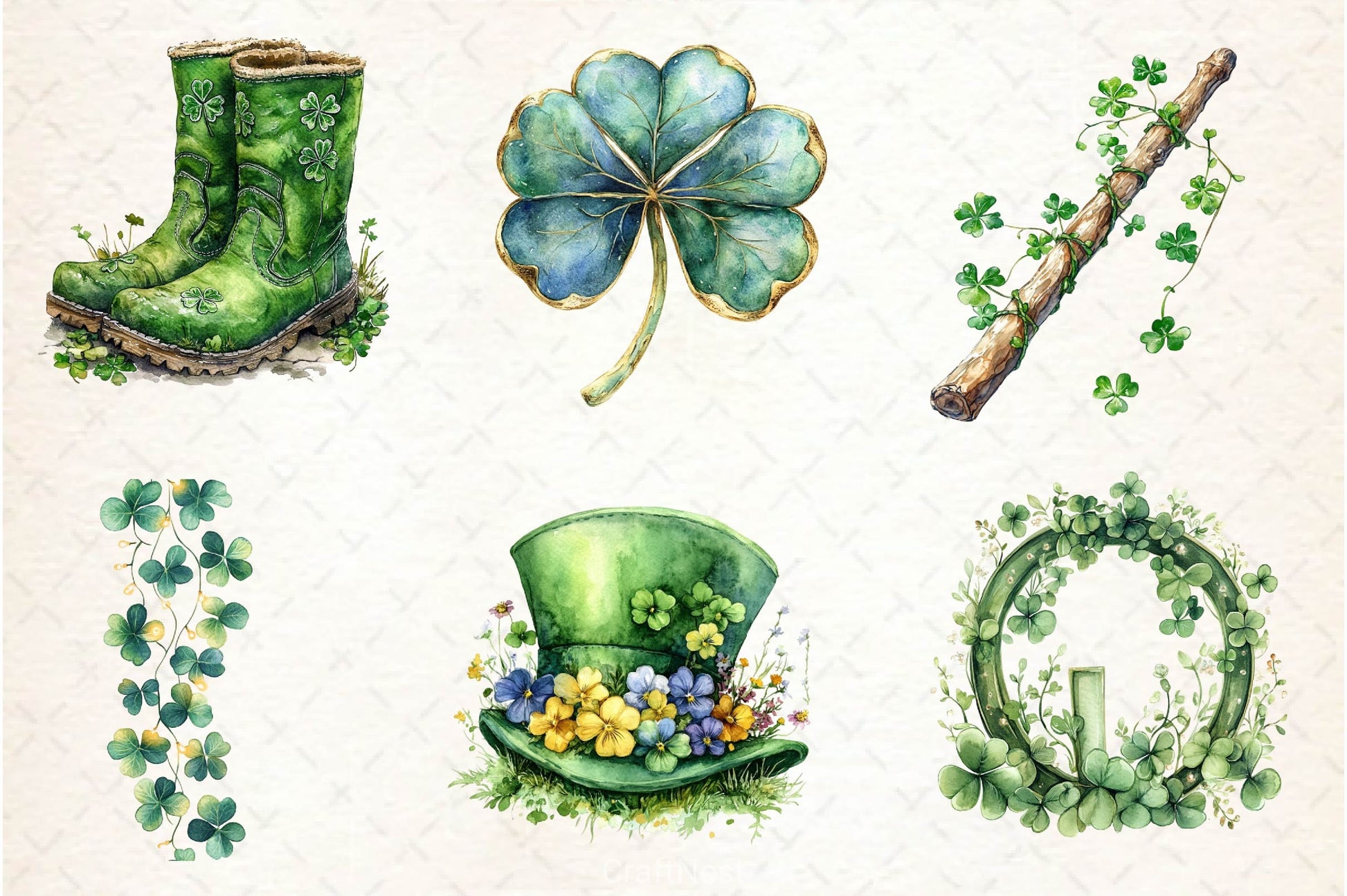 St Patrick's Day Clipart Bundle 5 - CraftNest - Digital Crafting and Art