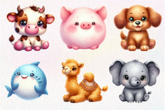 Squishmallow Animals Clipart Bundle - CraftNest - Digital Crafting and Art