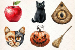 Vintage Halloween Clipart Bundle 3 - CraftNest - Digital Crafting and Art