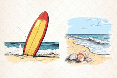 Coastal Clipart Bundle 6 - CraftNest - Digital Crafting and Art