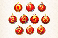 Christmas Ornaments Alphabet Clipart Bundle - CraftNest - Digital Crafting and Art