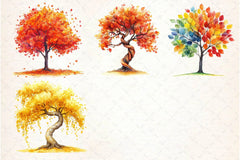 Autumn Trees Clipart Bundle 2 - CraftNest - Digital Crafting and Art