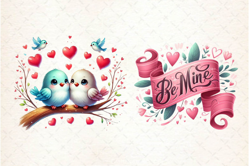 Pink Valentines Day Clipart Bundle - CraftNest - Digital Crafting and Art