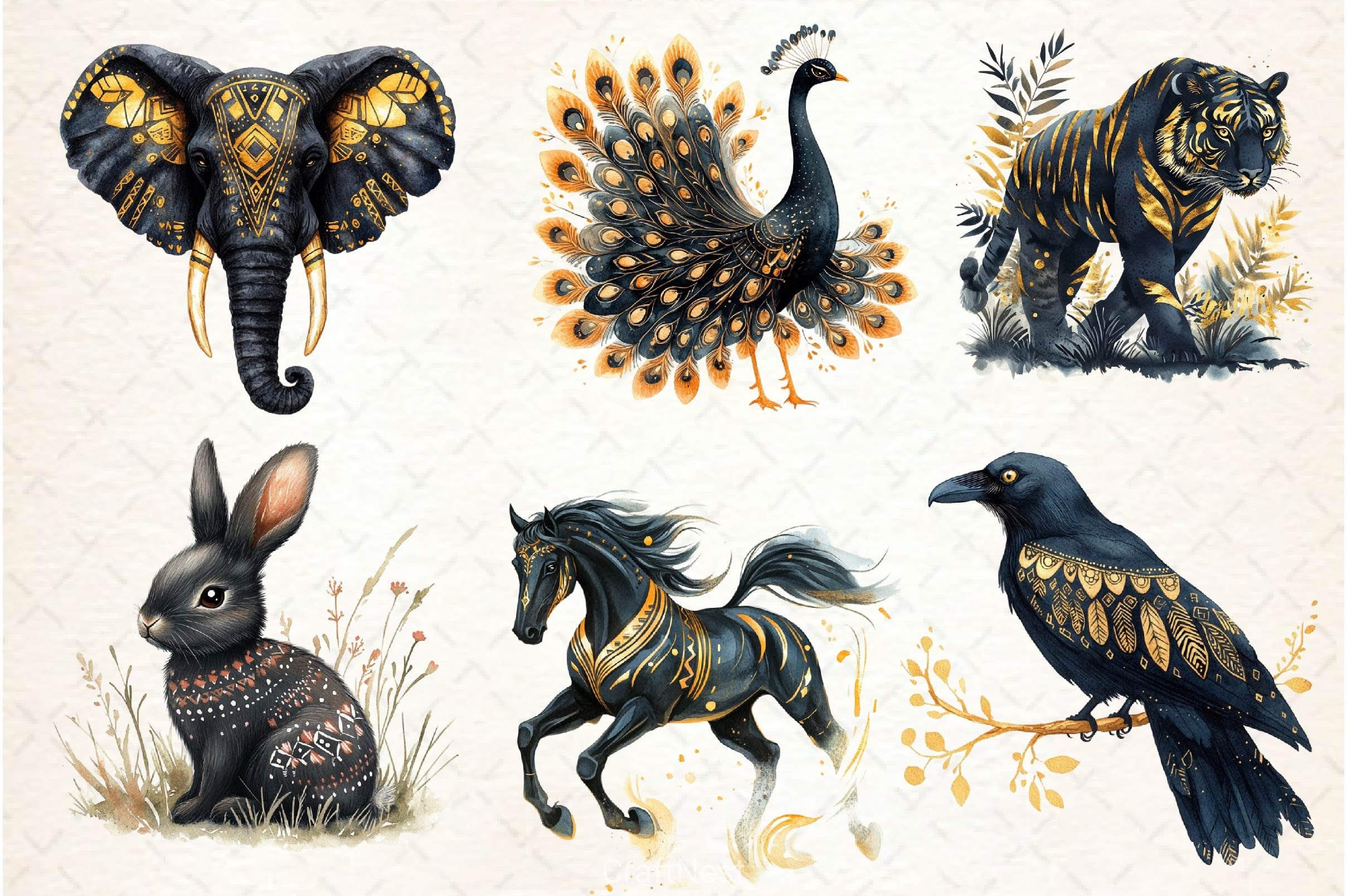 Black History Month Animals Clipart Bundle 2 - CraftNest - Digital Crafting and Art