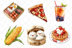 Street Food Clipart Bundle - CraftNest - Digital Crafting and Art