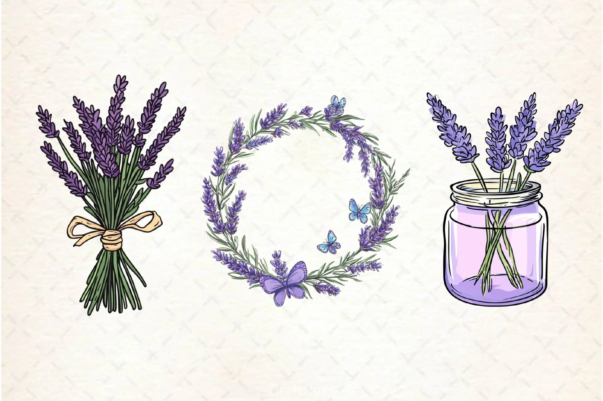 Lavender Spring Clipart Bundle 2 - CraftNest - Digital Crafting and Art