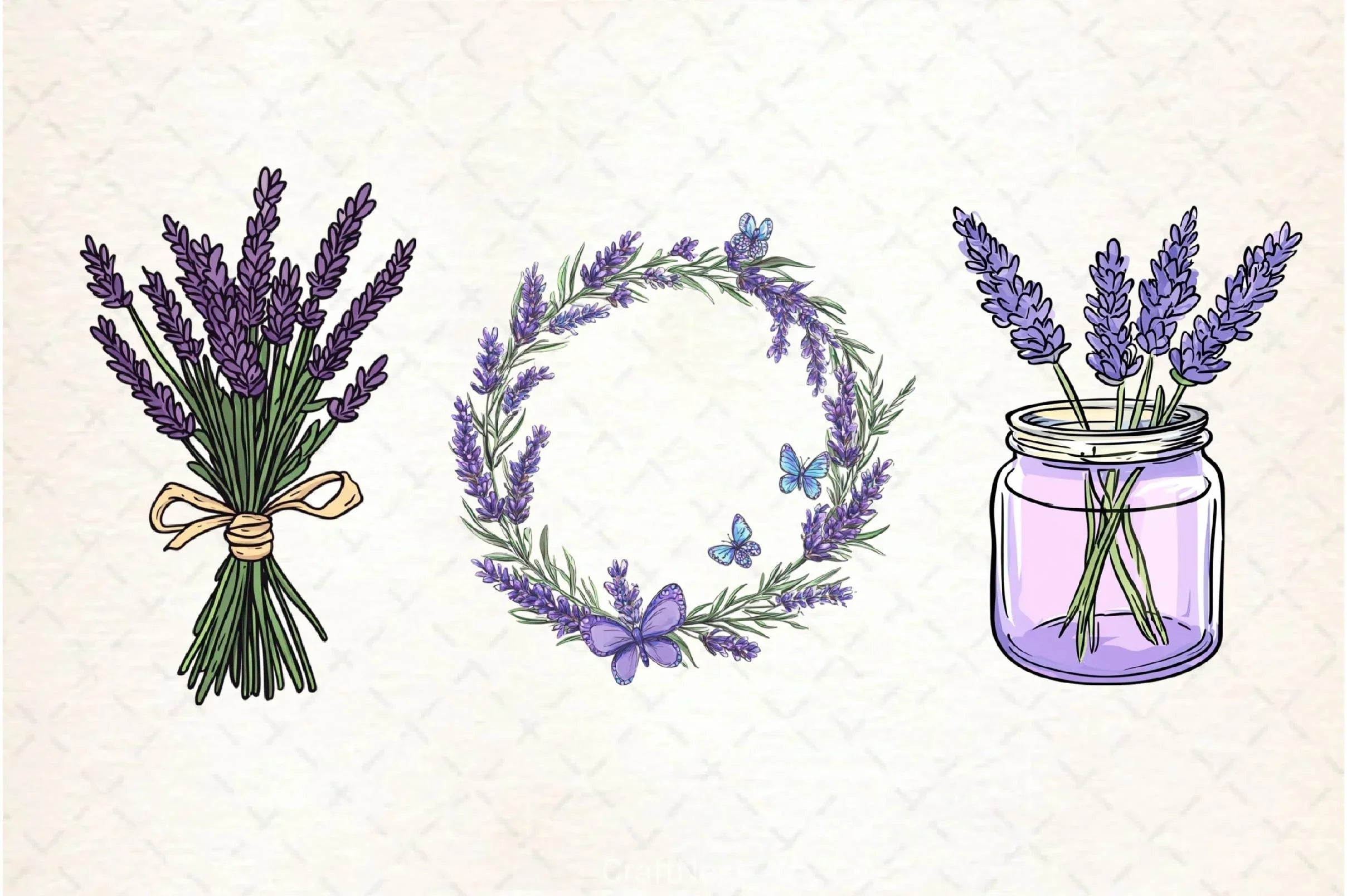 Lavender Spring Clipart Bundle 2 - CraftNest - Digital Crafting and Art
