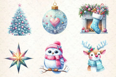 Cute Festive Christmas Clipart Bundle - CraftNest - Digital Crafting and Art